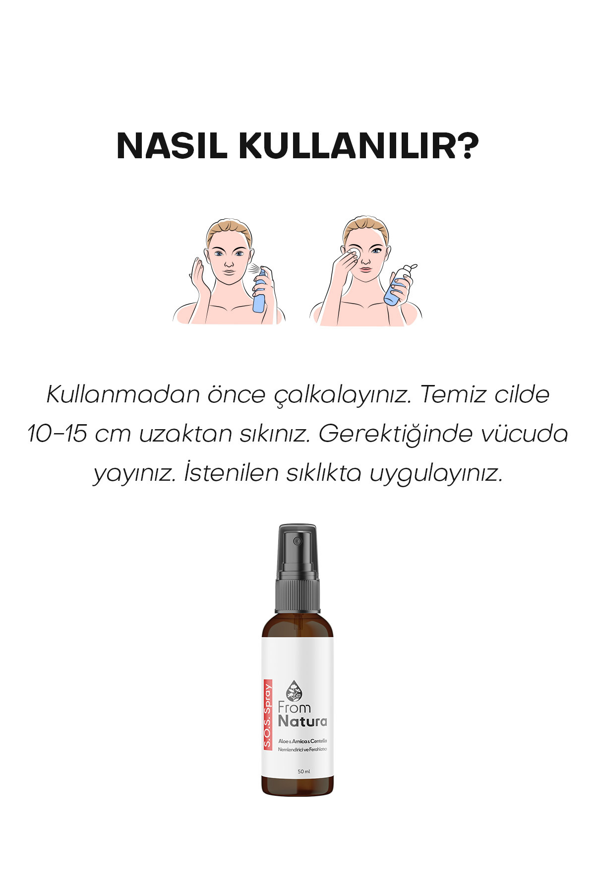 Aloe Ve Arnica Sos Sprey 50 ml — 8684215391164 — تصویر 5 از 6