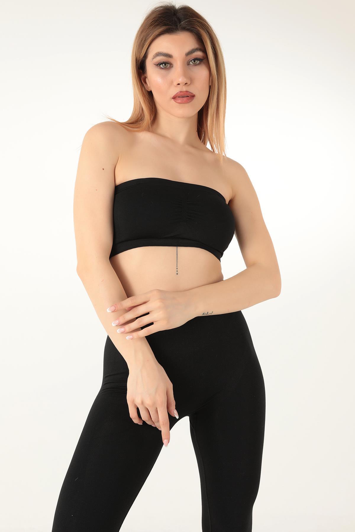 Doremi Seamless Straplez Askısız Pedli Büstiyer görsel 3