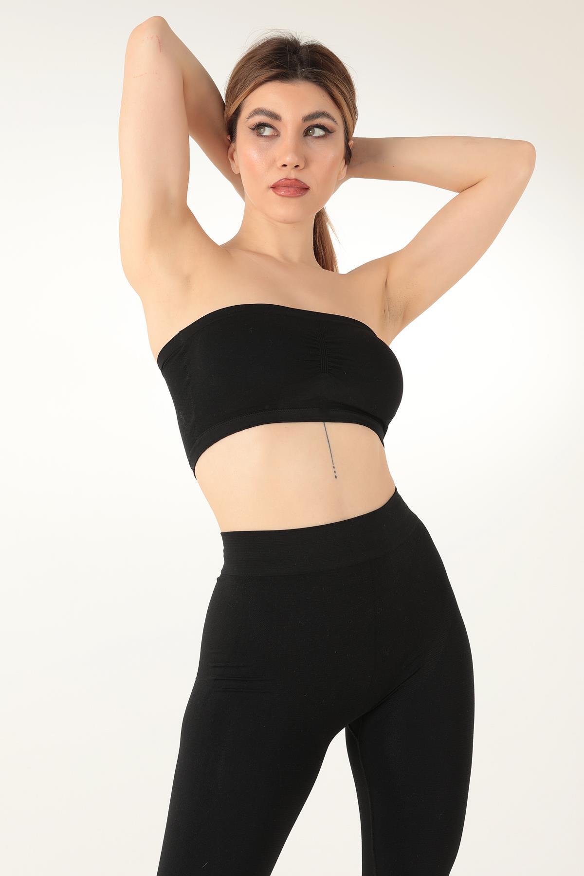 Doremi Seamless Straplez Askısız Pedli Büstiyer görsel 7