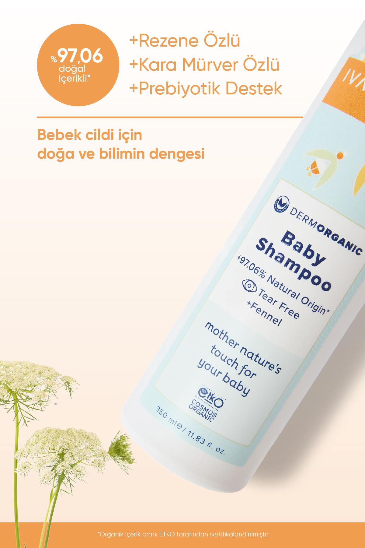 Iva Natura Bebek Şampuanı -organik Sertifikalı fotoğrafı 3 (önizleme)