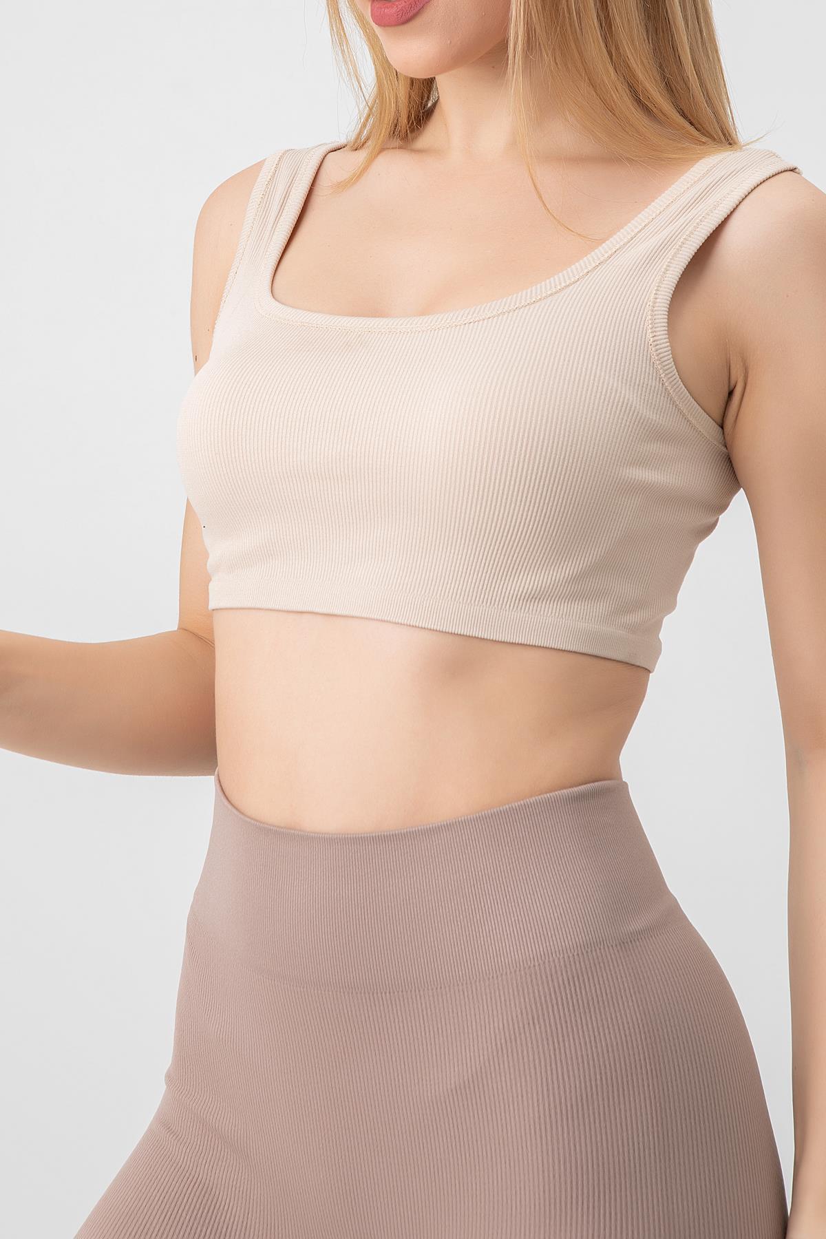 Doremi Seamless Fitilli Spor Sütyeni görsel 5
