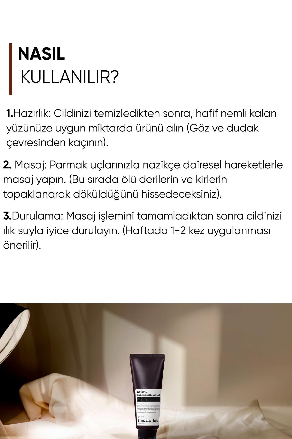 Mild Brightening Peeling Gel-Nard Hassas Ciltler için Aydınlatıcı Peeling Jel 150 ml — NRD150MLPEELGBRI — تصویر 4 از 4