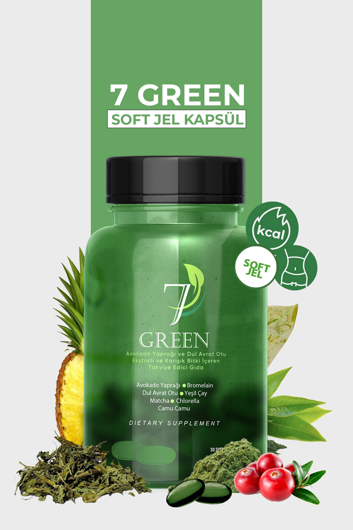7 Green Doğal Metabolizma Desteği Sağlayan Avokado Yaprağı Ve Dul Avrat Otu Ekstratı Içeren Kapsul - Fiyatı, Yorumları
