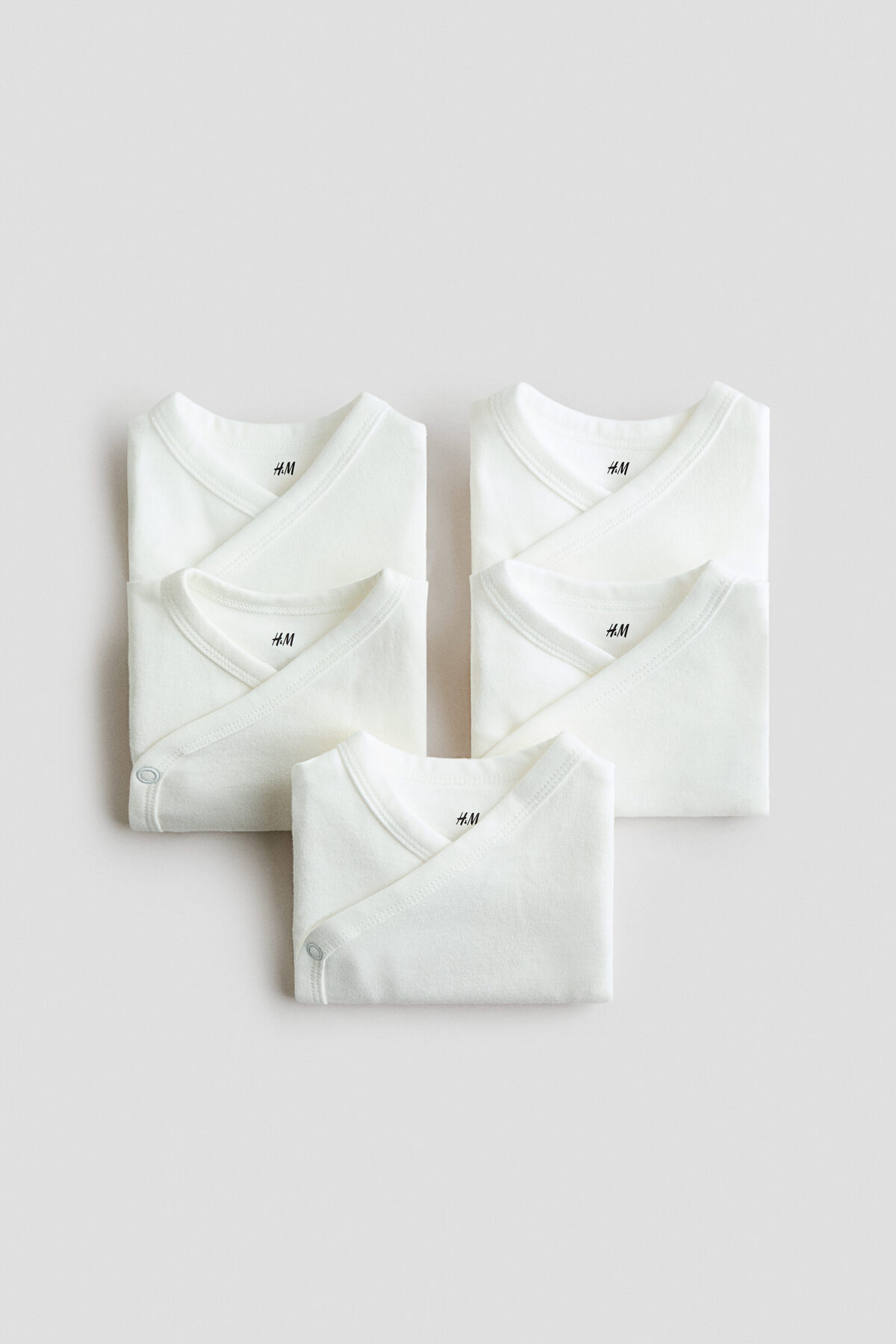 H&M 5'li Pamuklu Body fotoğrafı 2 (önizleme)