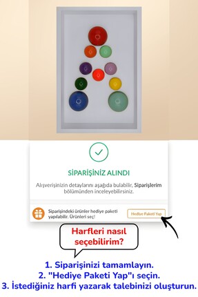 Wallibex Wallnom Bold - Harf Duvar Tablosu (Tek Harf)