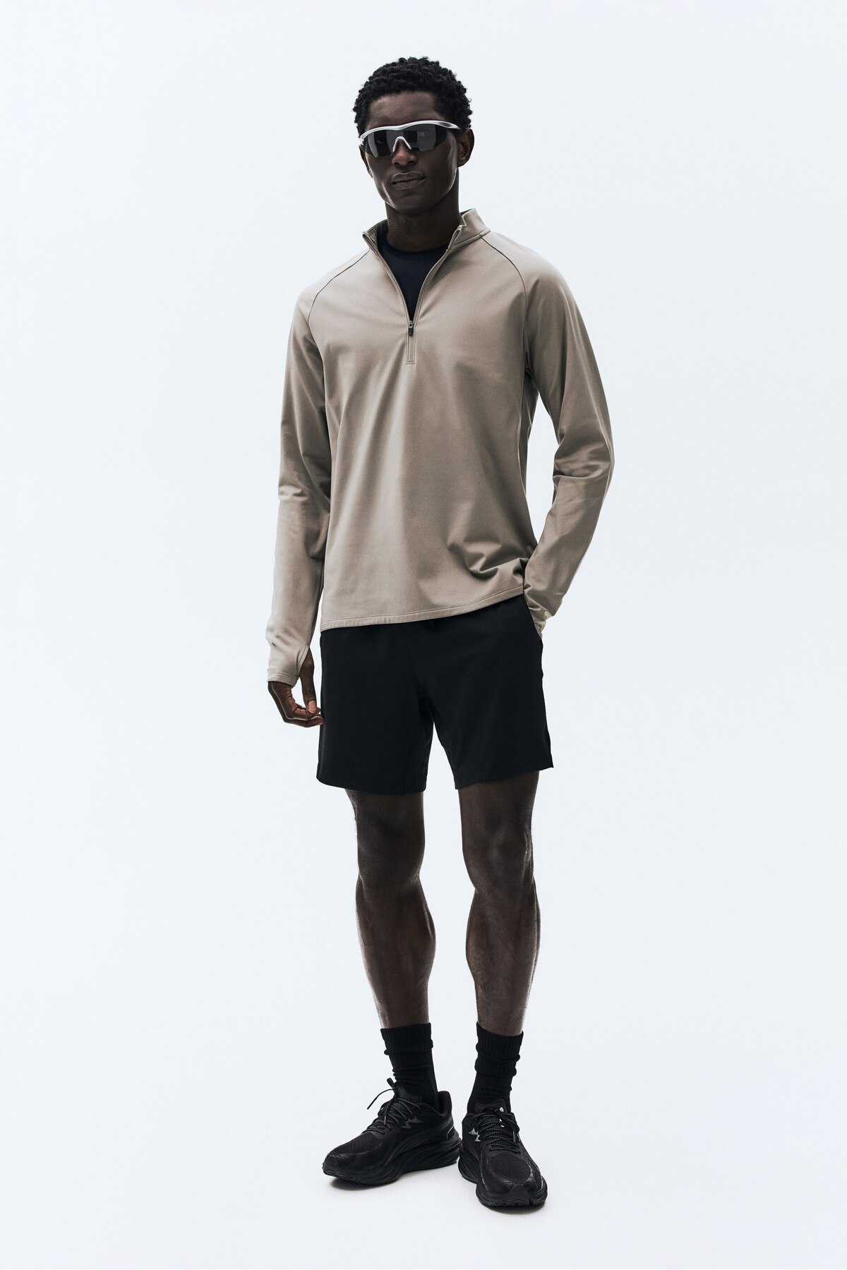 شلوارک ورزشی DryMove™ اچ اند ام شورت ورزشی H&M