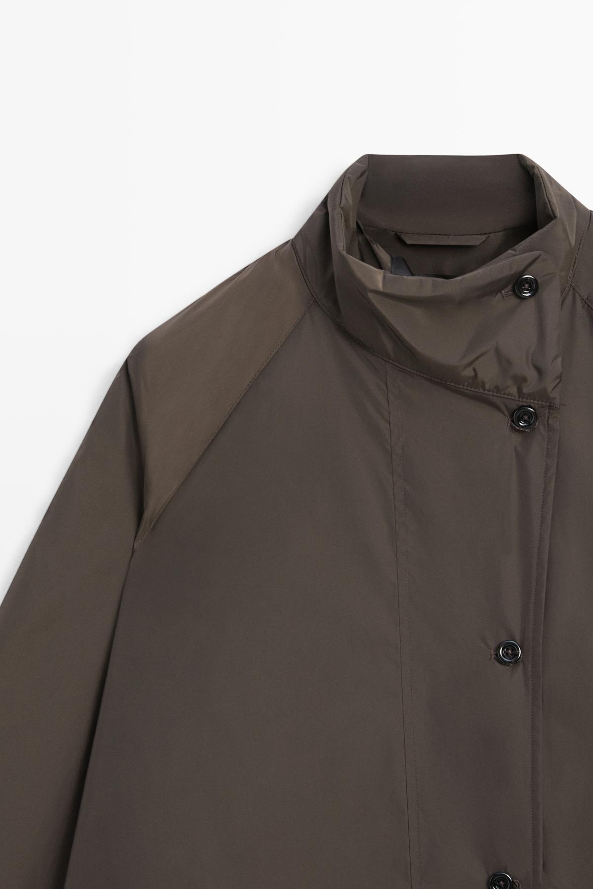 Massimo Dutti  Uzun şişme mont - Görsel 6