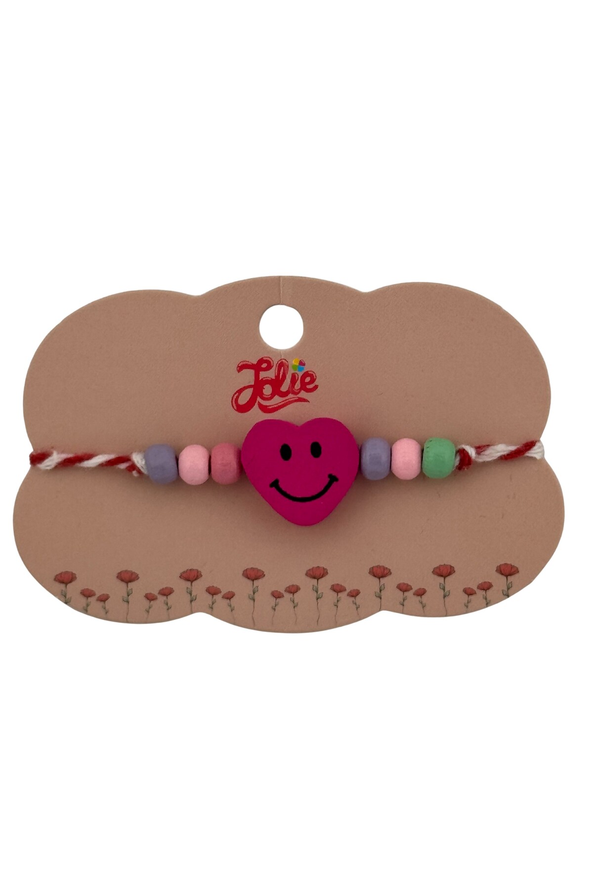 Flippy Martisor Bratara Multicolora pentru Copii, din Lemn si Textil, Model 14