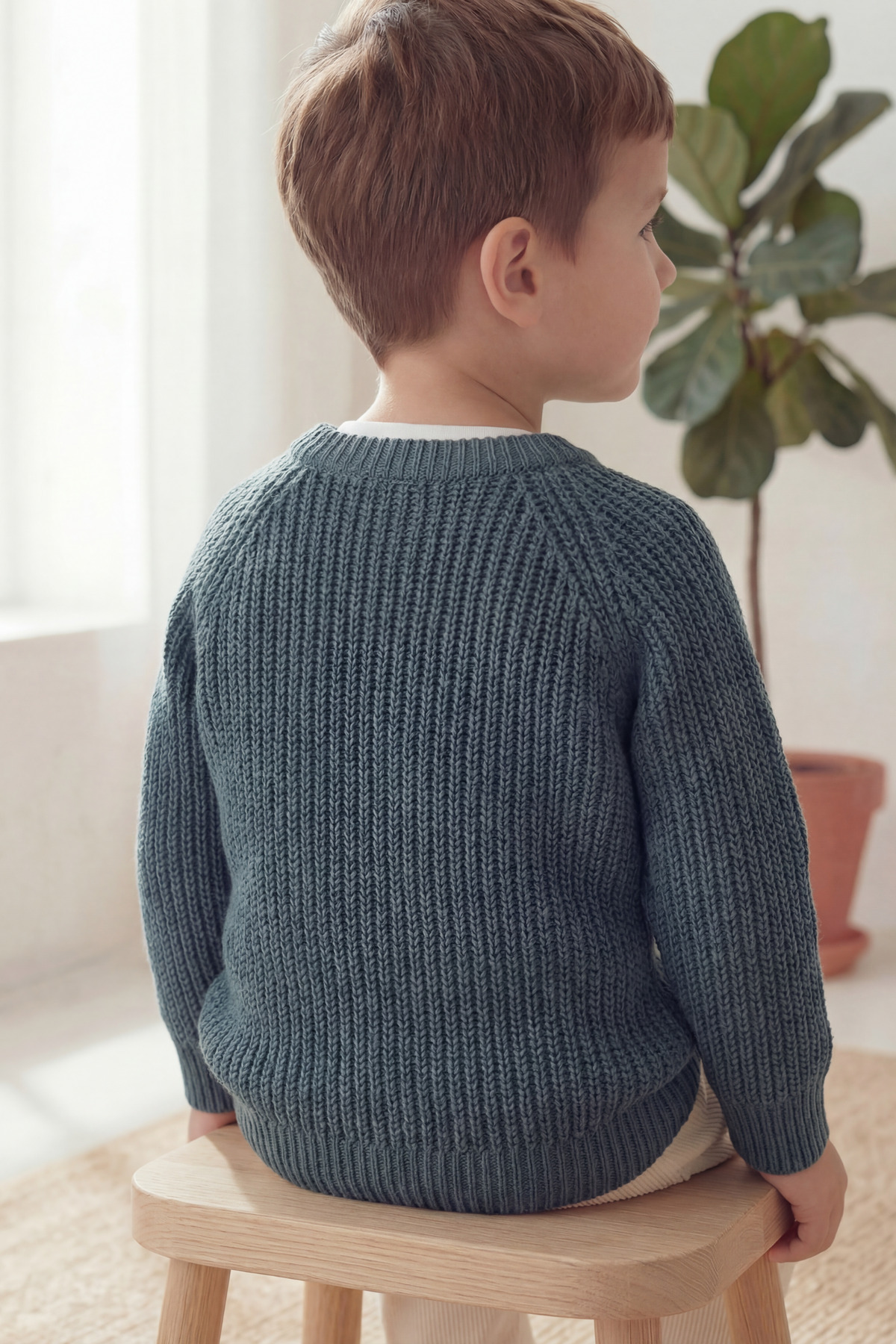 Babily Bebek Çocuk Dikişsiz Premium Triko Kazak Esnek Unisex Yumuşak Kalın fotoğrafı 4 (önizleme)