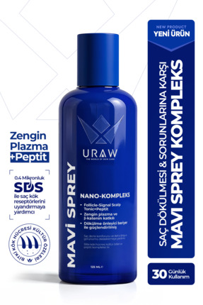 Uraw Mavi Sprey - Saç Kökü Aktivasyonunu Destekleyen Gelişmiş Kompleks