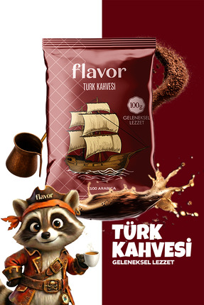 Flavor Drink Türk Kahvesi Flavor Geleneksel Lezzet 100g