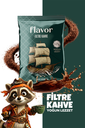 Flavor Drink Filtre Kahve Flavor Yoğun Lezzet 125g Öğütülmüş Filtre Kahve