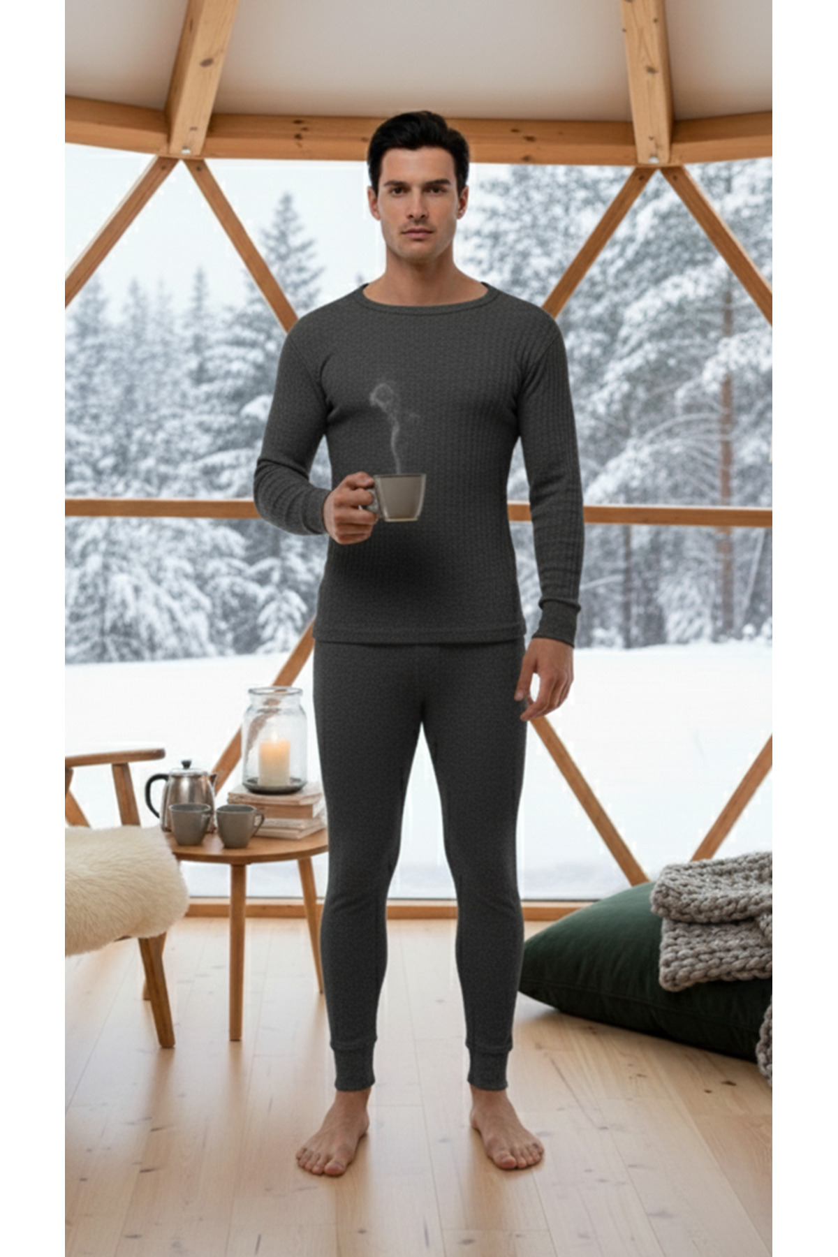 THERMOFORM Soft Termal Içlik Set Antrasit görsel 2