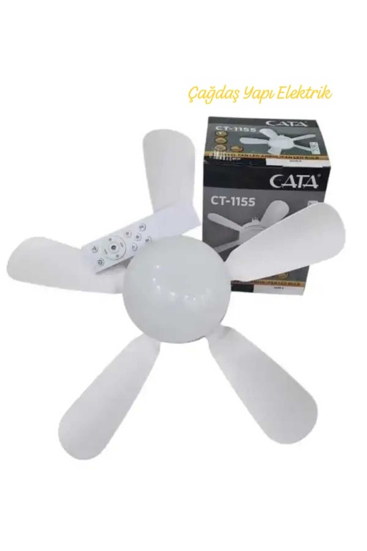 Cata aydınlatma Karayel Fan Led 82w Kumandalı dimmerli Işıklı