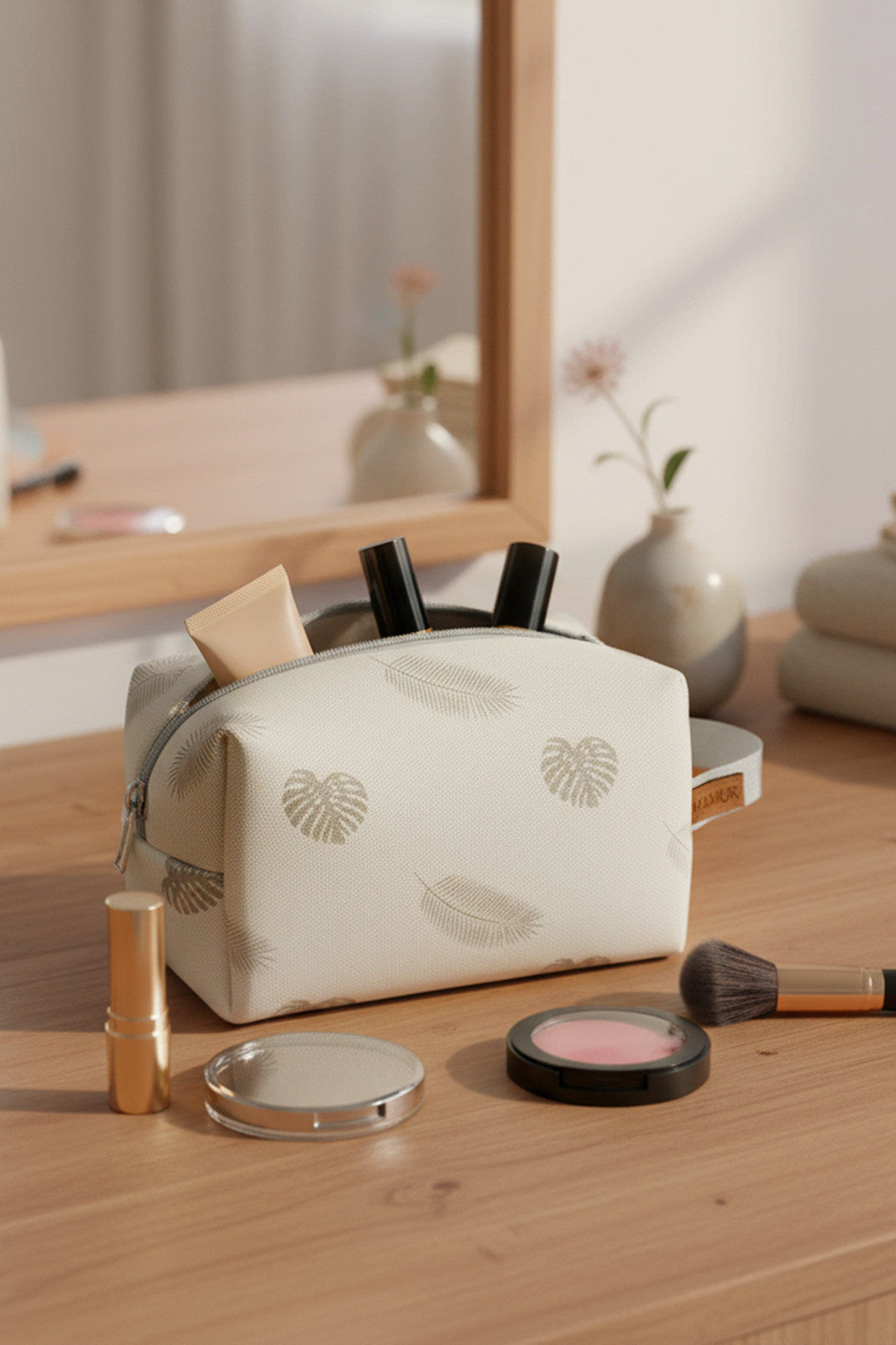 HAMUR Kirli Temiz Islak Organizer Çantası Melis Bebek Çocuk Kıyafet Çamaşır Anne Makyaj Alezli Çanta fotoğrafı 5 (önizleme)