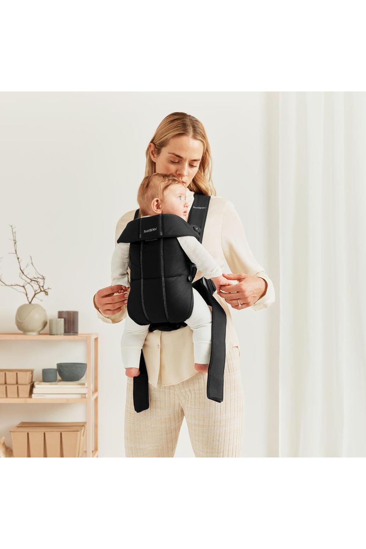 BabyBjörn Kanguru Mini Woven Black fotoğrafı 5 (önizleme)