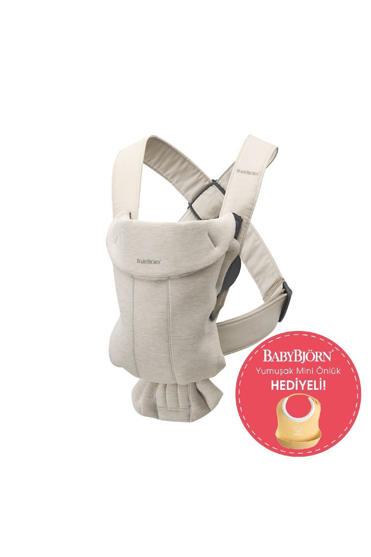BabyBjörn Kanguru Mini 3D Jersey Light Beige fotoğrafı 5 (önizleme)