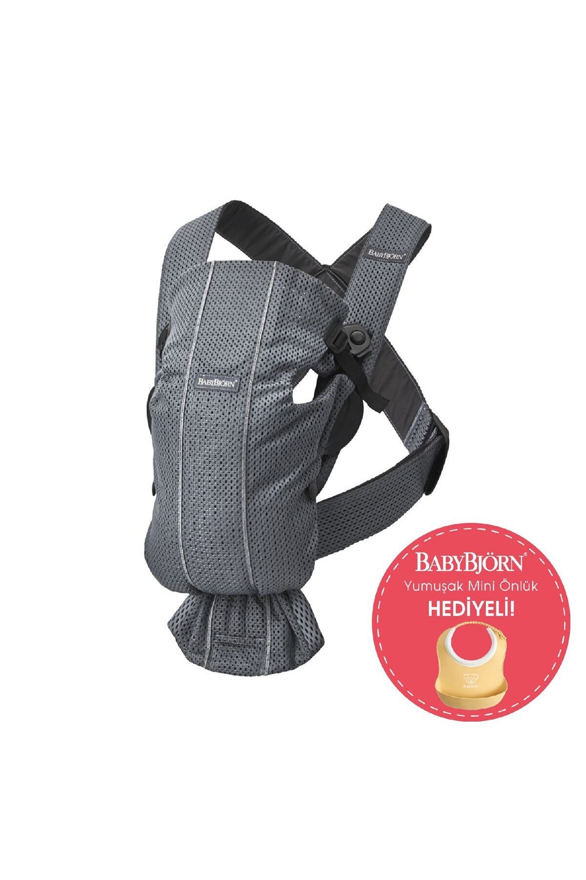 BabyBjörn Kanguru Mini Mesh Anthracite fotoğrafı 3 (önizleme)