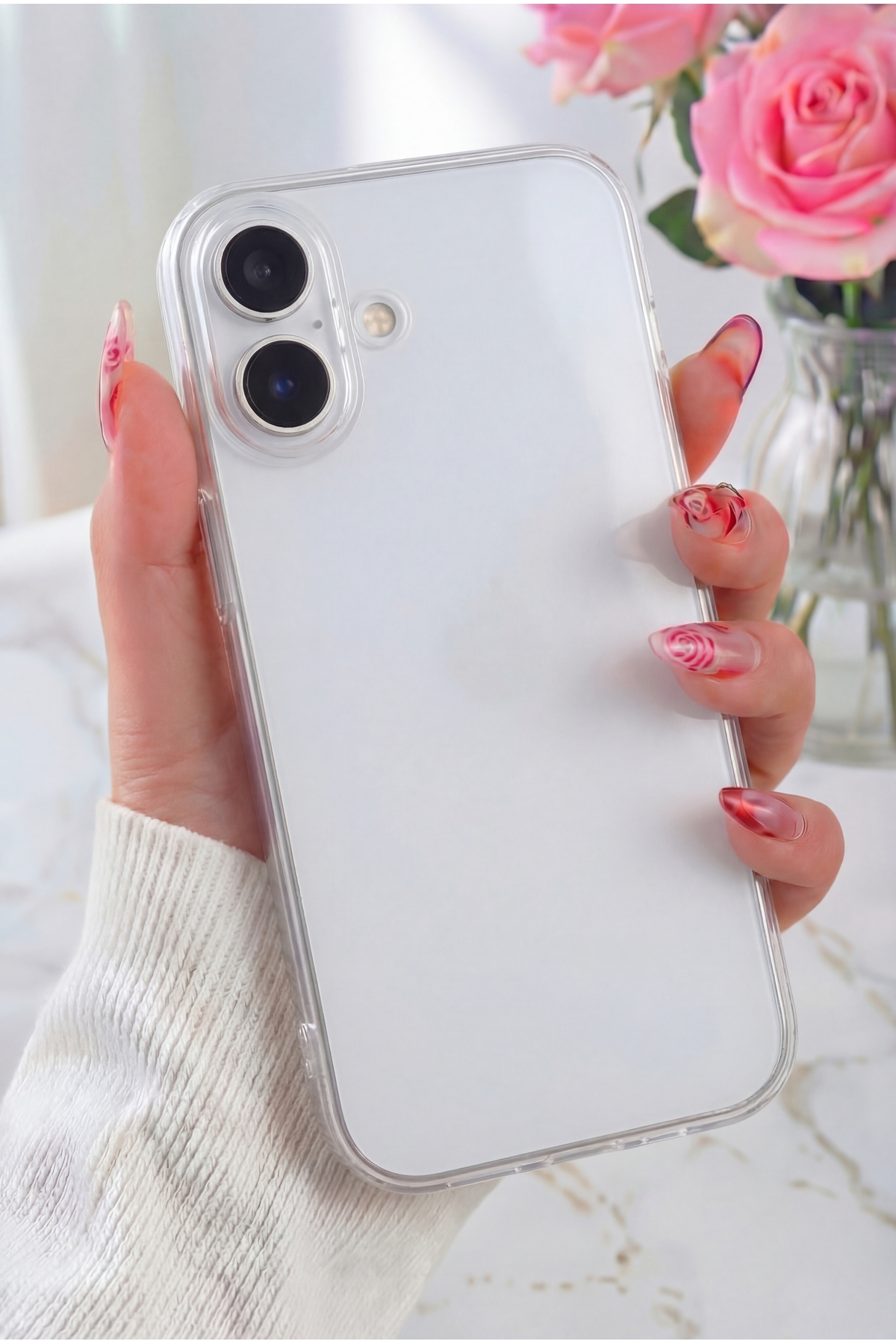 iPhone 17 Case Colorless Transparent Camera Open Shielded Soft Shock Absorbing Thin Flexible Silicone Cover
