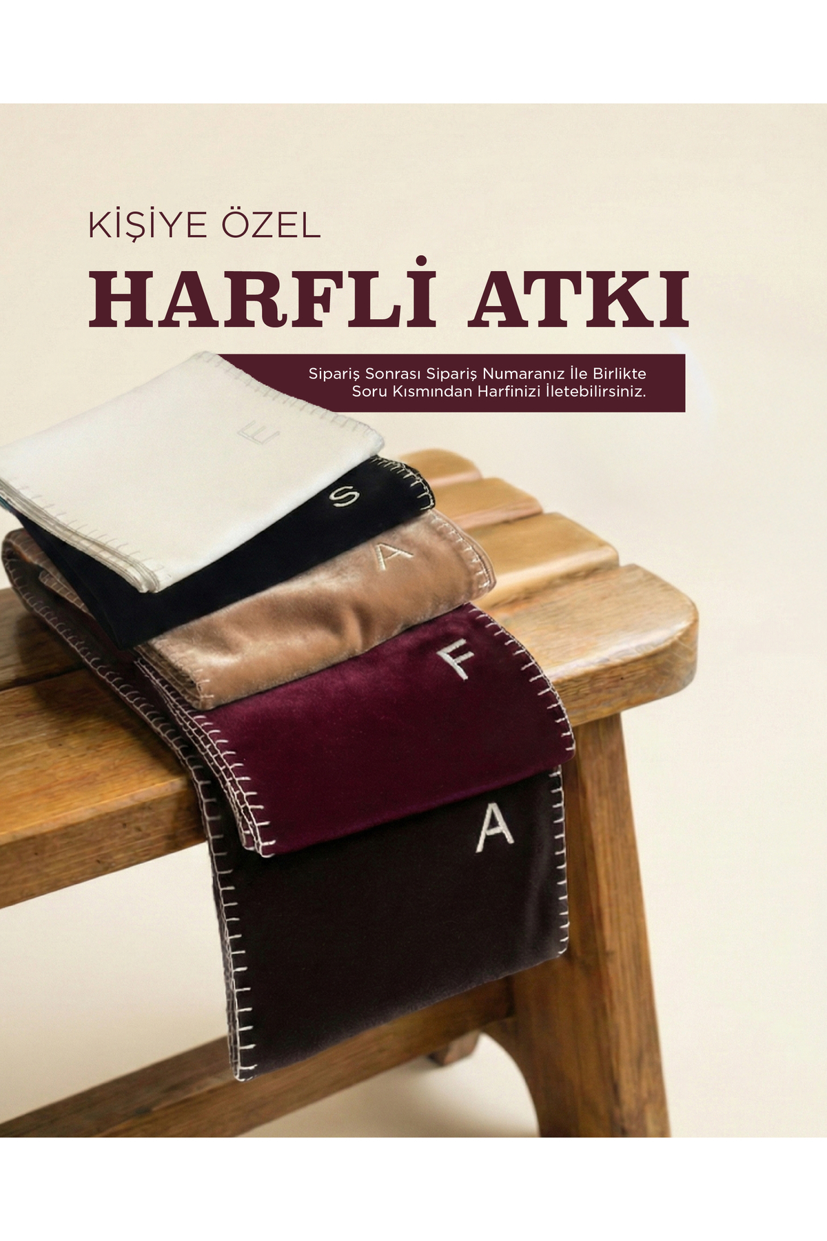 ATELİER TUĞBA ATK001 KİŞİYE ÖZEL NAKIŞLI KAŞMİR ATKI görsel 4