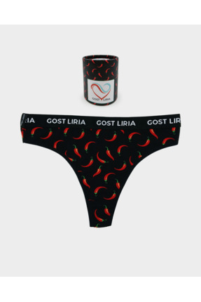 GOST LİRİA -Pepper Desenli Kadın String Külot