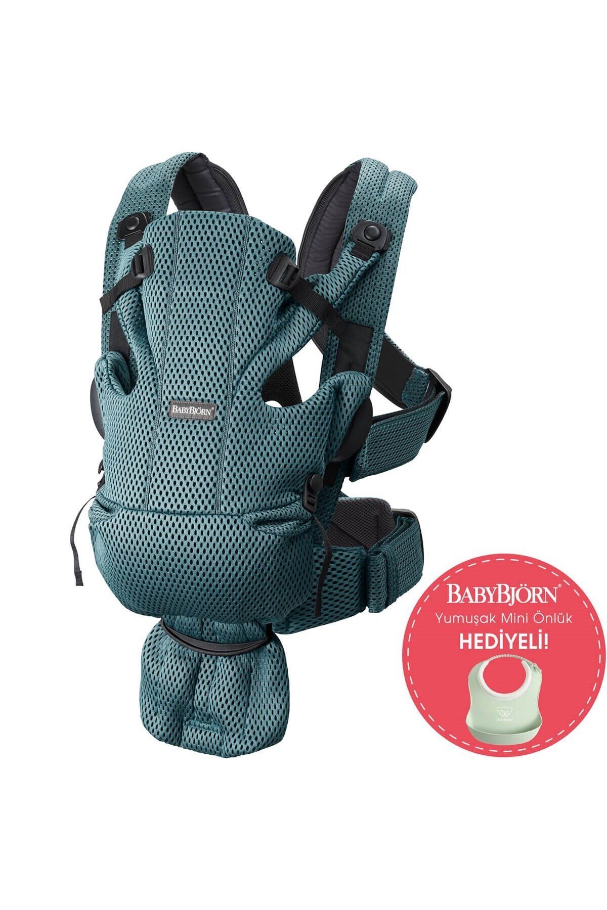 BabyBjörn Kanguru Move Mesh Sage Green fotoğrafı 3 (önizleme)