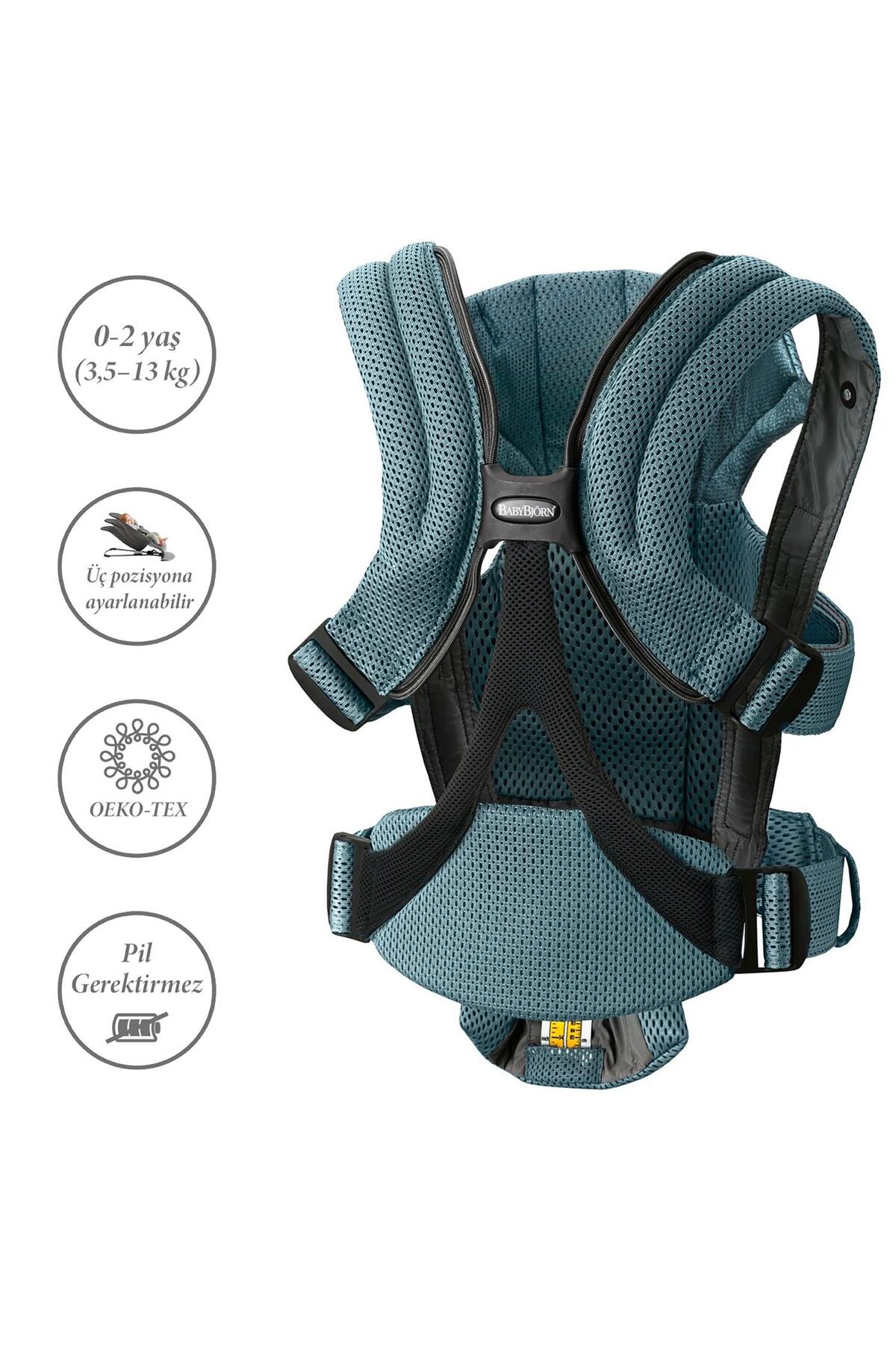 BabyBjörn Kanguru Move Mesh Sage Green fotoğrafı 2 (önizleme)