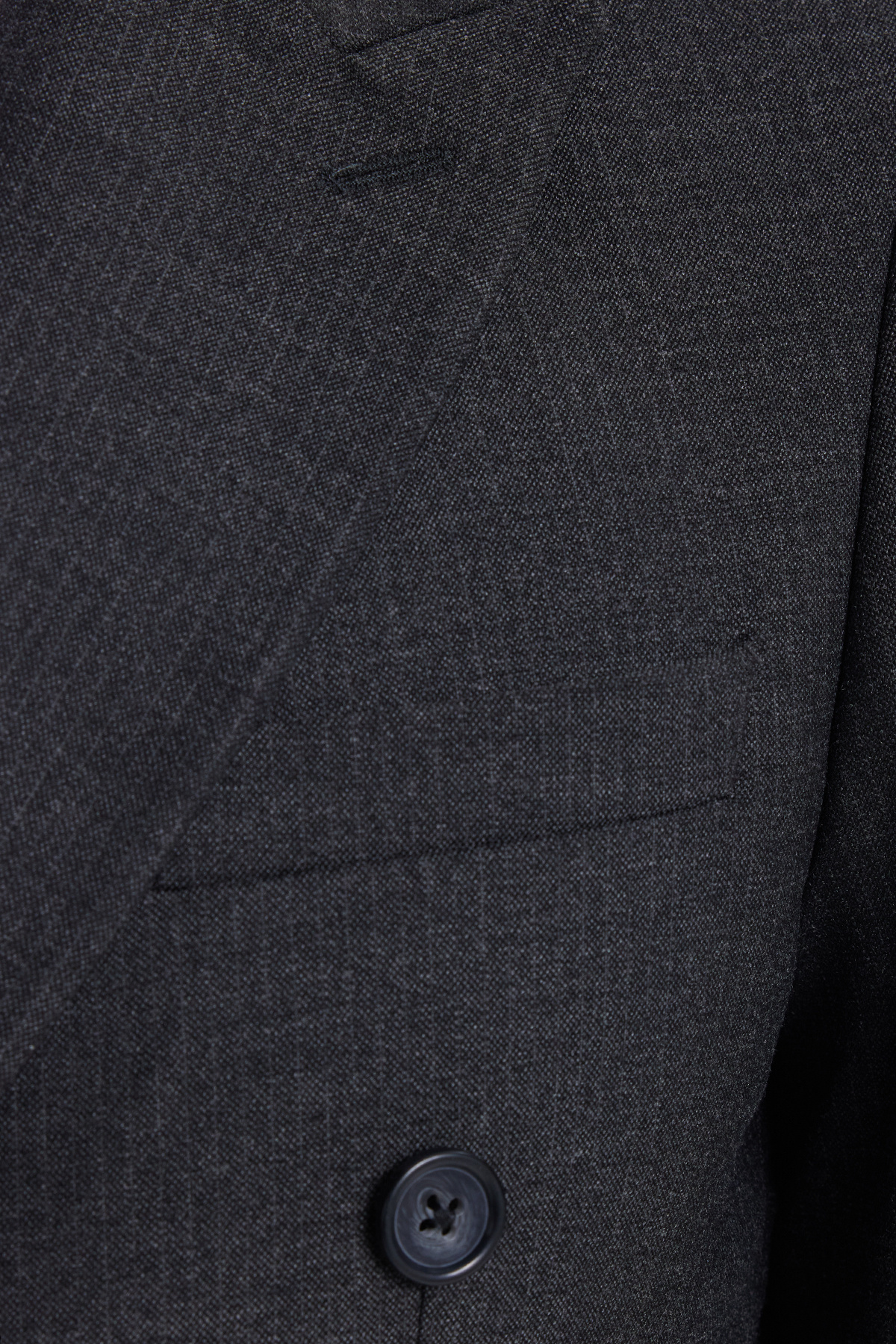 Tudors Erkek Slim Fit Sivri Yaka Çizgili Kapaklı Cepli Antrasit Takım Elbise görsel 8