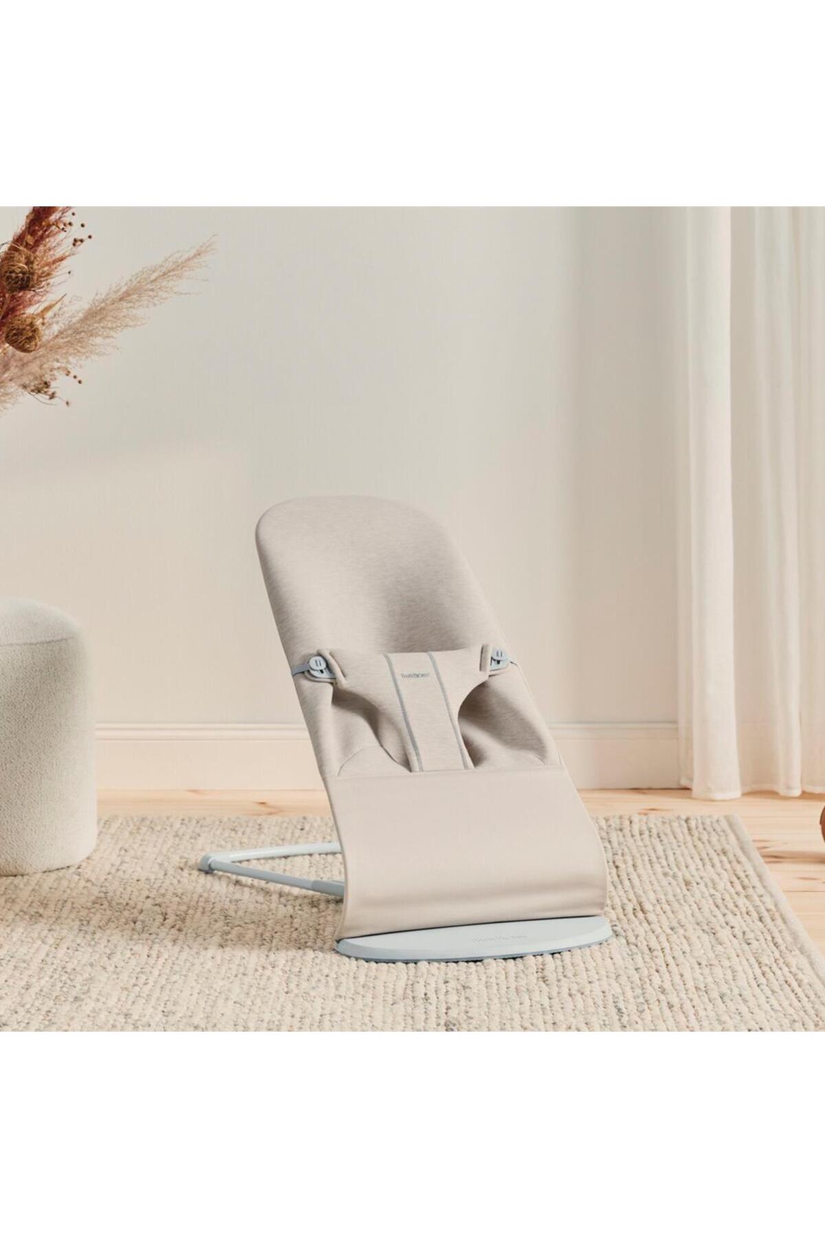 BabyBjörn Bliss Ana Kucağı Cotton 3D Jersey Light Beige fotoğrafı 5 (önizleme)
