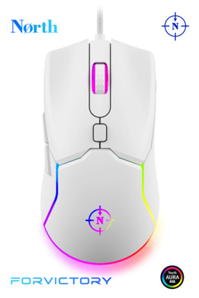 Genel Markalar Air White RGB 7.200 DPI Profesyonel Makrolu FPS Gaming Beyaz O...