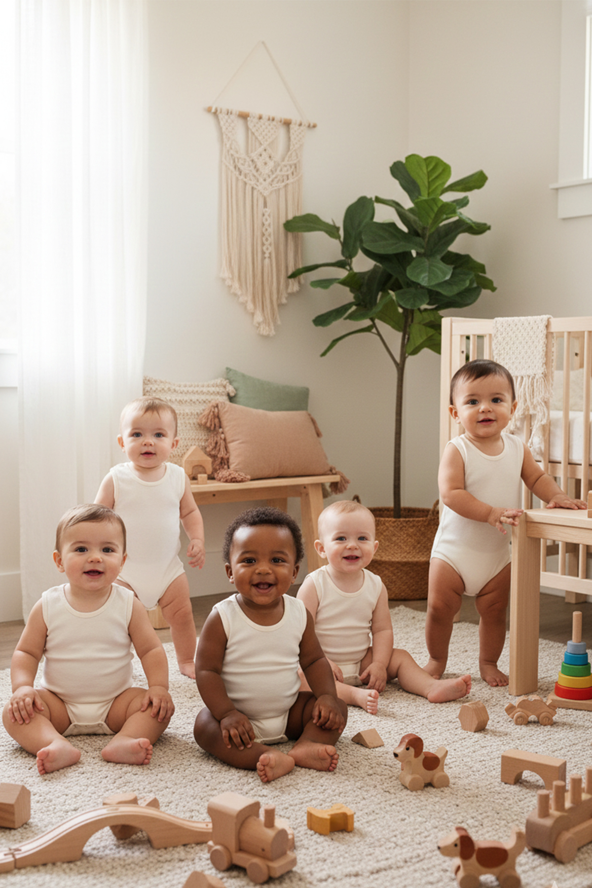 MAHFEL %100 Organik Pamuklu Çıtçıtlı Kolsuz Bebek Body Zıbın fotoğrafı 2 (önizleme)