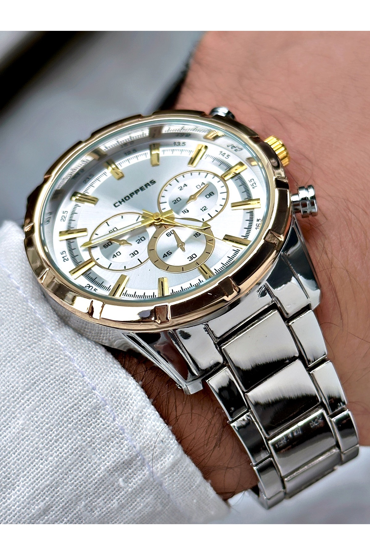 Choppers  Yeni Sezon Metal Erkek Kol Saati+satıcı Garantili - Görsel 3