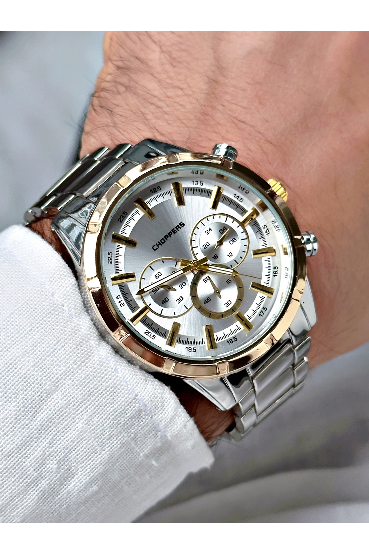 Choppers  Yeni Sezon Metal Erkek Kol Saati+satıcı Garantili - Görsel 2