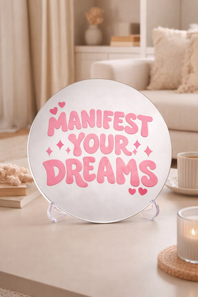 ornesoconcept Pinterest Tarzı Mood Ayna | Pozitif Yazılı Dekoratif Ayna | Est...