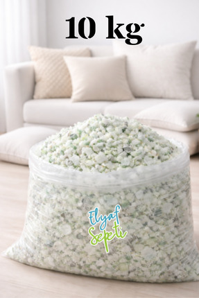 Elyaf Sepeti 10 Kg Kırpıntı Sünger Yatak Ve Yastık Minder Dolum Maddesi