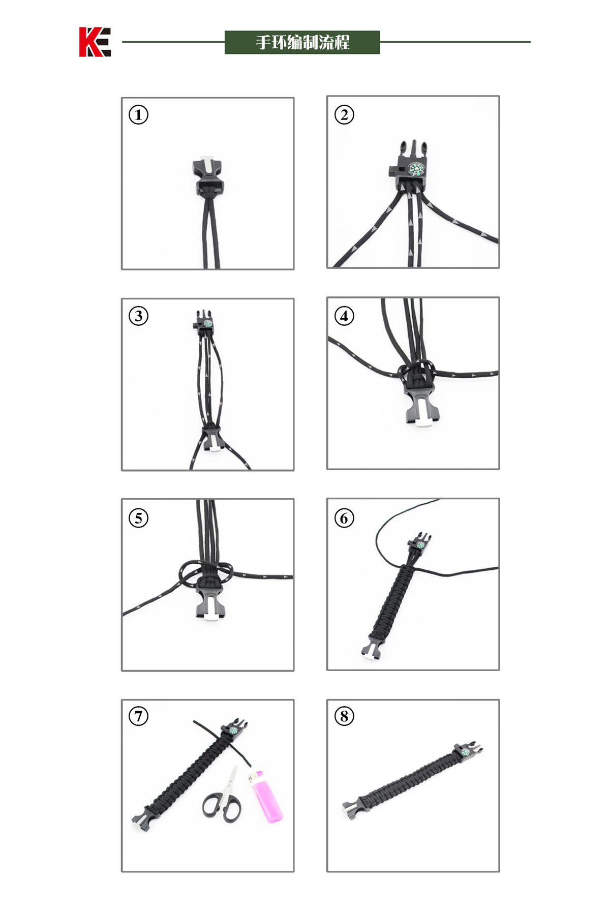 h.t sağlık Gaddar Plus taktikal yeşil bileklik magnezyum çubuklu düdüklü ledli unisex hediyelik 19 işlev fotoğrafı 6 (önizleme)