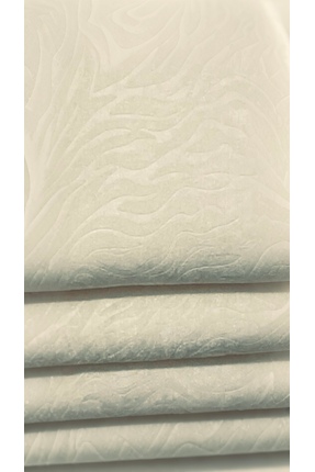 FavoriTeks Koltuk Çekyat Örtüsü Krem Gofraj Desenli Kaymaz Taban Süngerli Üst...