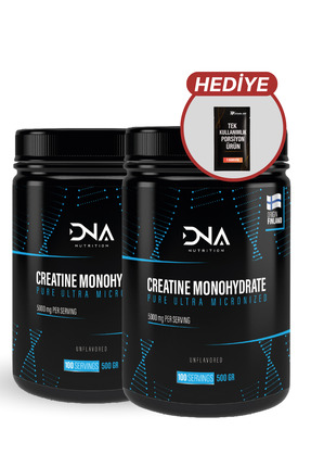 Dna Nutrition Creatine 500gr X 2 Adet (TOPLAM 1000GR - 200 SERVİS)