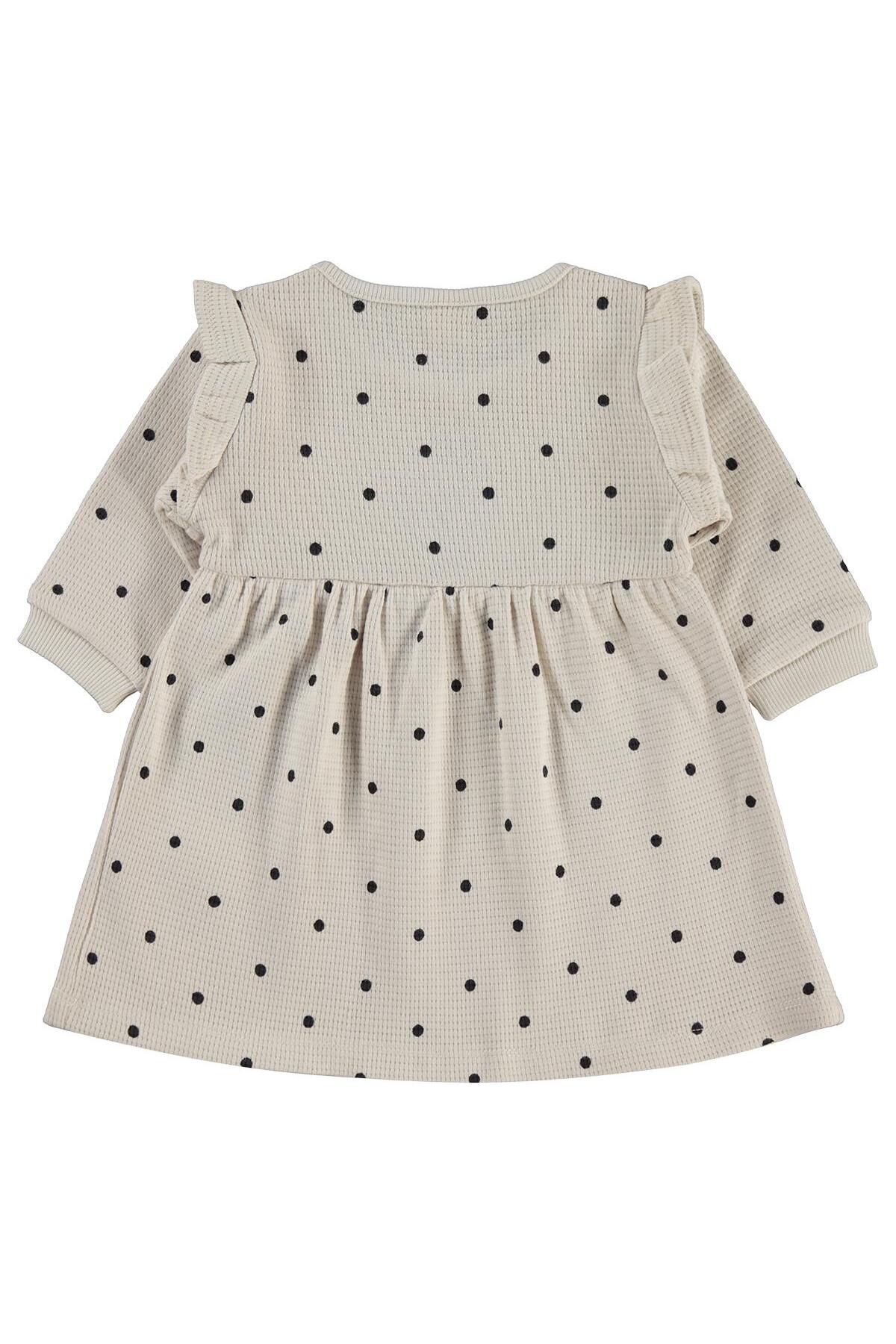 Civil Baby Uğur Böceği Nakışlı 6-18 Ay Elbise - Bej 18-24 Ay fotoğrafı 2 (önizleme)