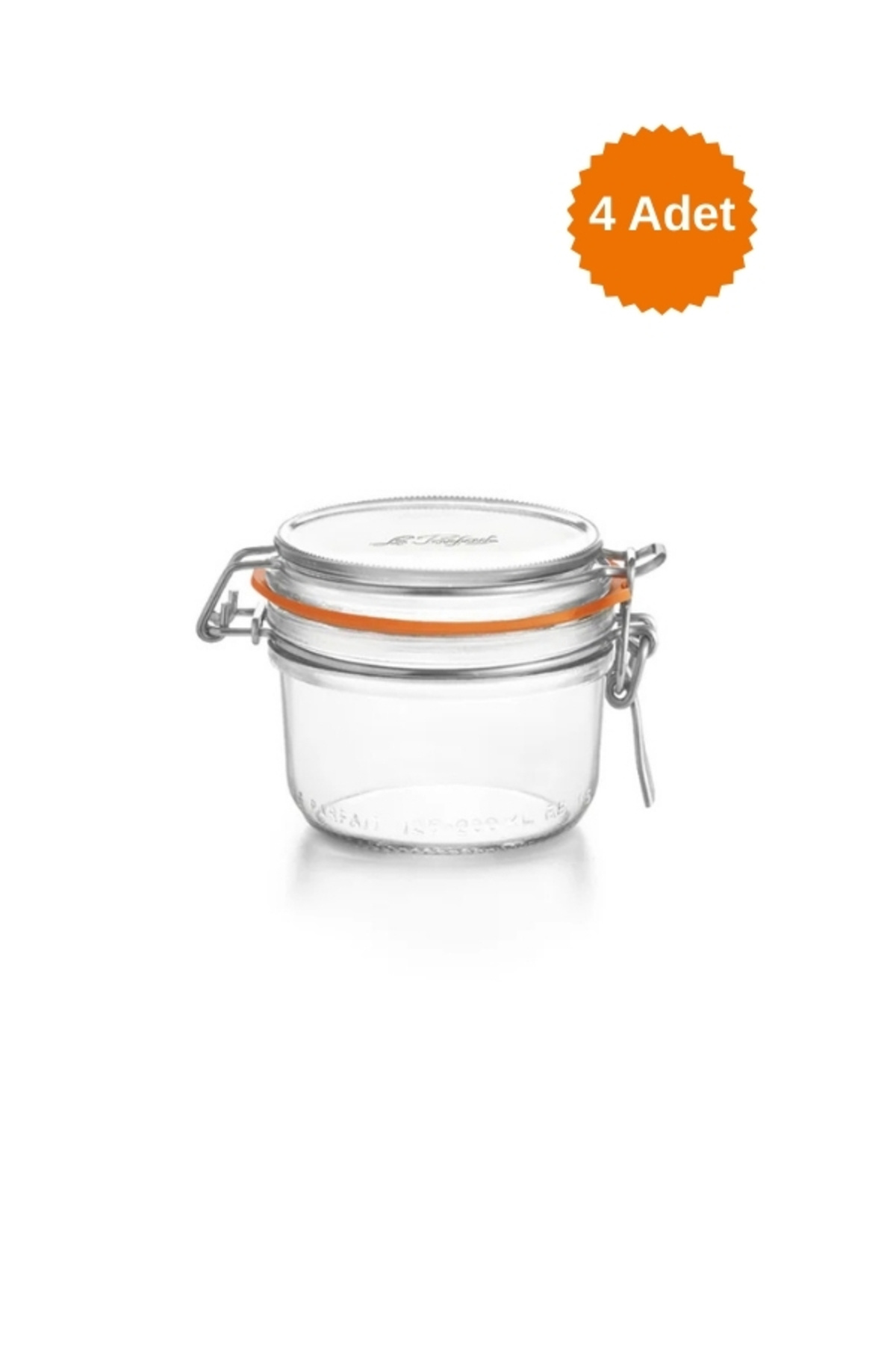 Le Parfait Super Terrines Klipsli/Contalı Cam Kavanoz 125 ml (4