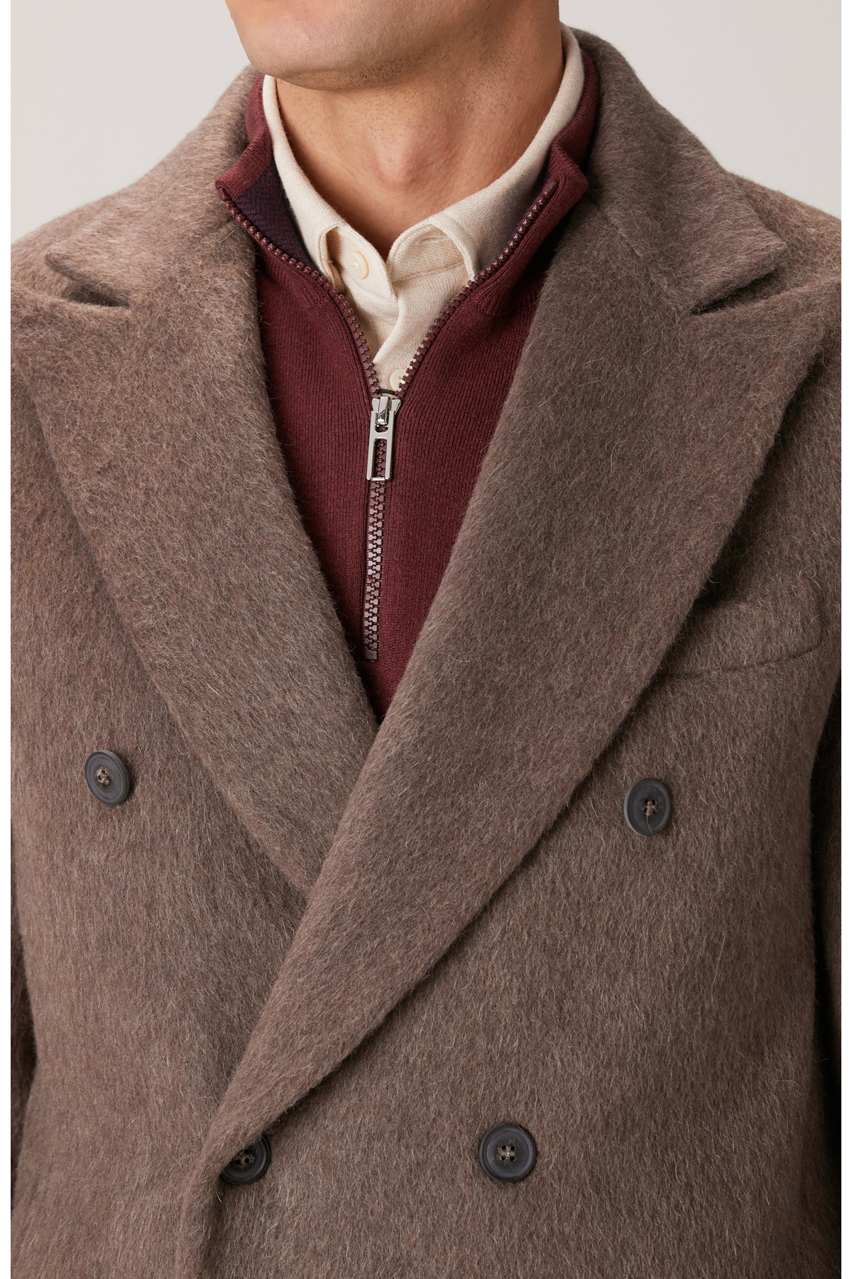 Network  Vizon Yün Karışımlı Palto - Görsel 6