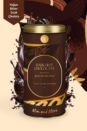 Mim and More Dark Hot Chocolate - Bitter Sıcak Çikolata, Tin, 200 gr