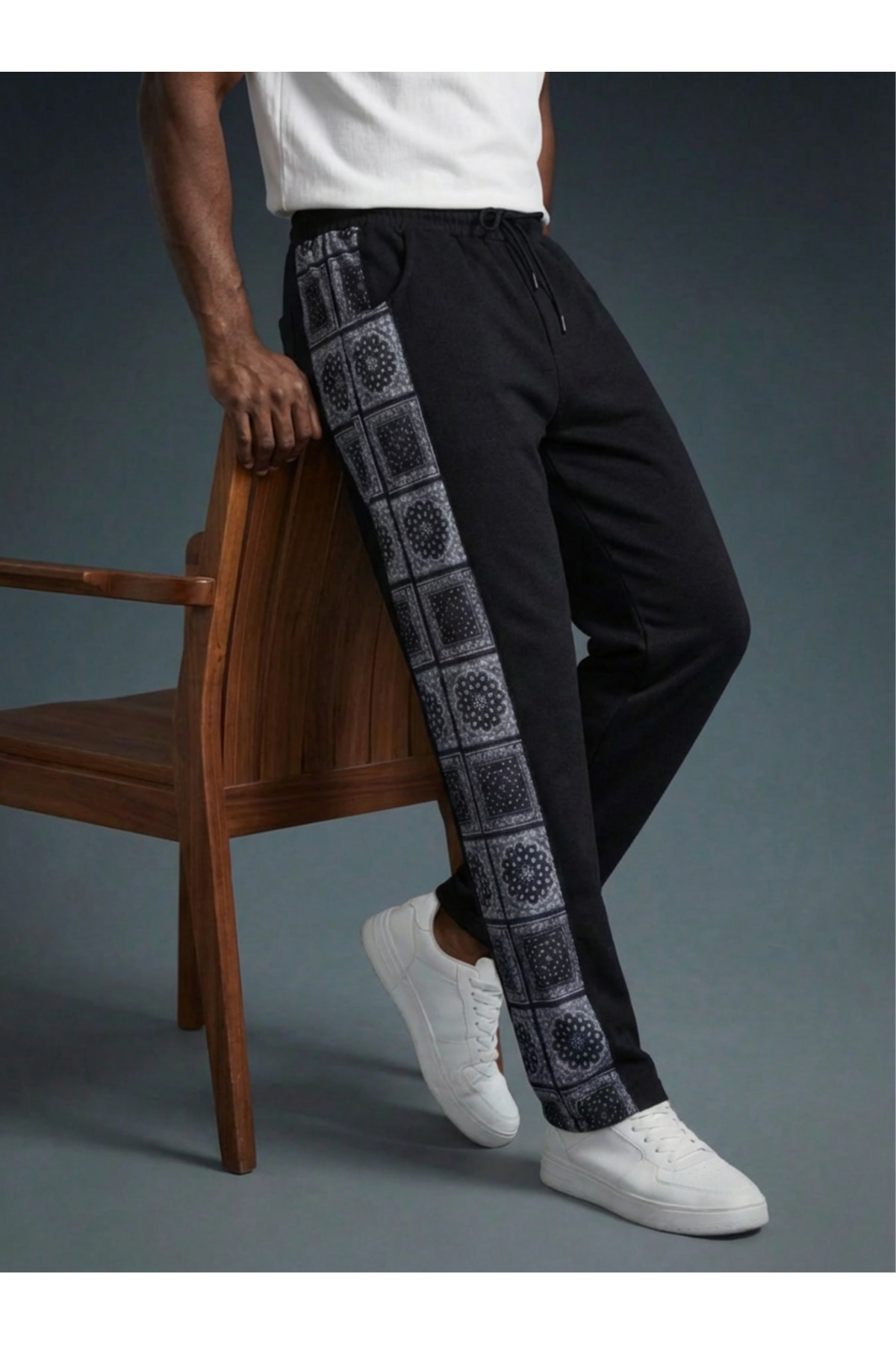 KHAYN  BAGGY ETNİCH DESEN EŞOFMAN ALTI H1015E - Görsel 4