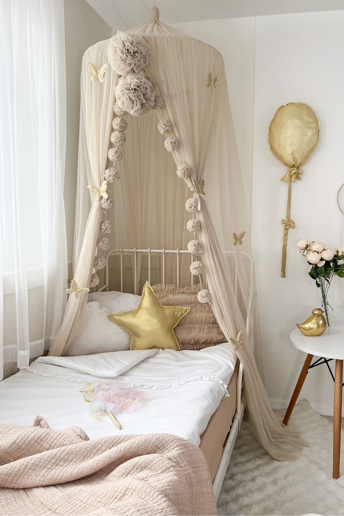 PAMUKA Tül Cibinlik Basic Beige fotoğrafı 4 (önizleme)