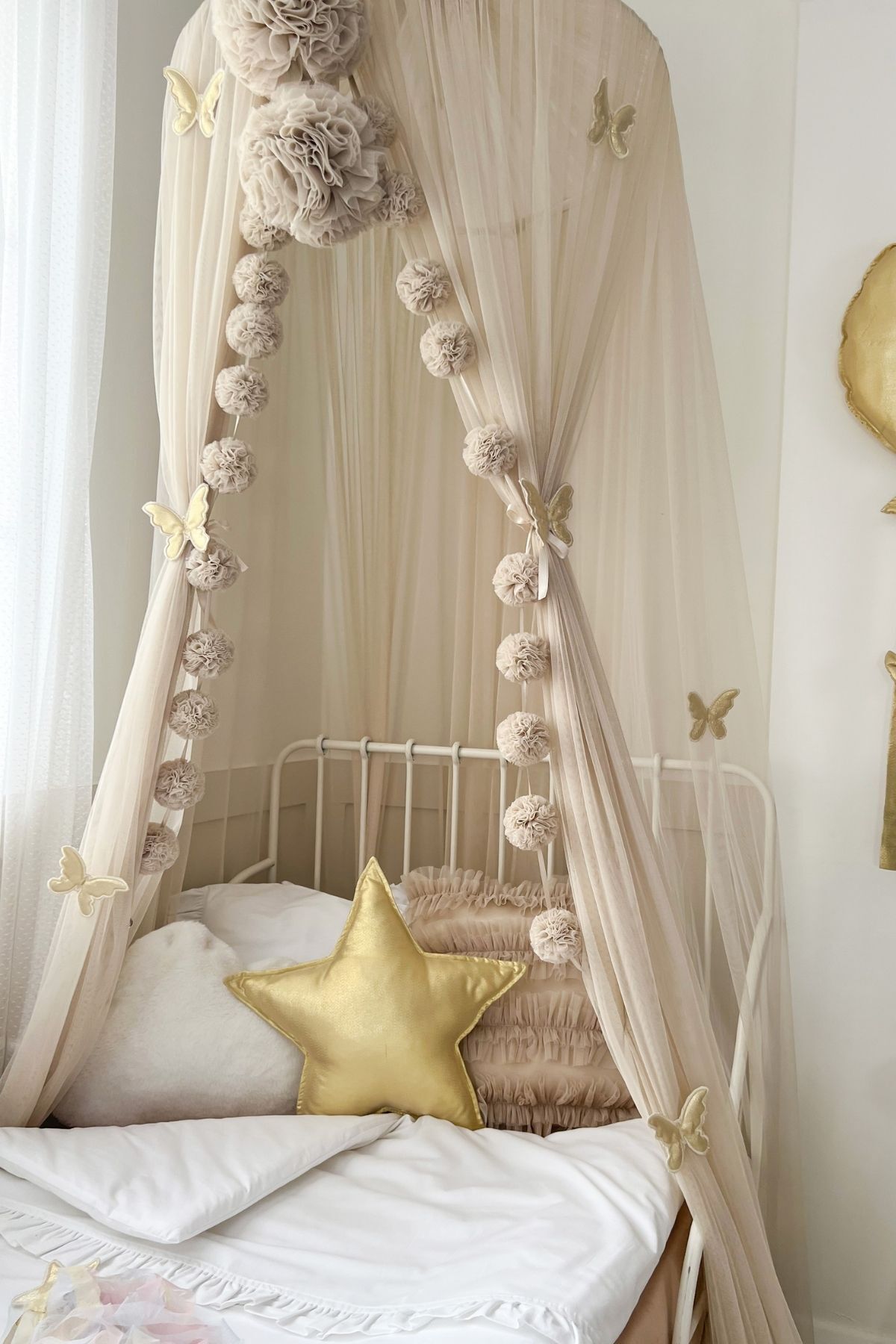 PAMUKA Tül Cibinlik Basic Beige fotoğrafı 6 (önizleme)