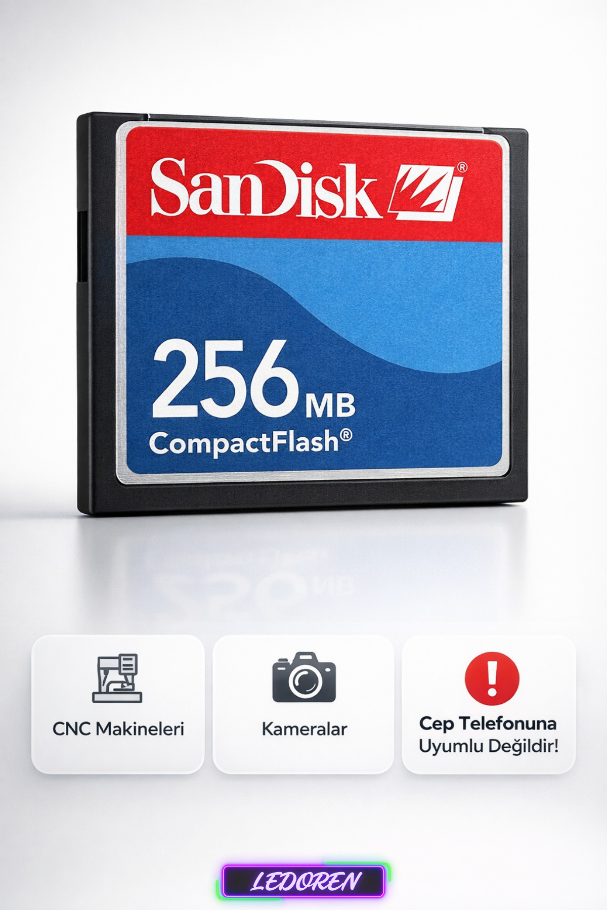 Sandisk 256 MB CF Compact Flash Hafıza Kartı | Fotoğraf Makinesi