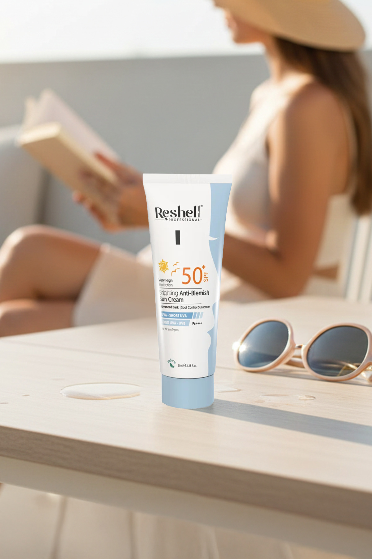 Reshell Lekeli Ciltlere Özel Yüksek Korumalı Yüz Güneş Kremi Spf 50