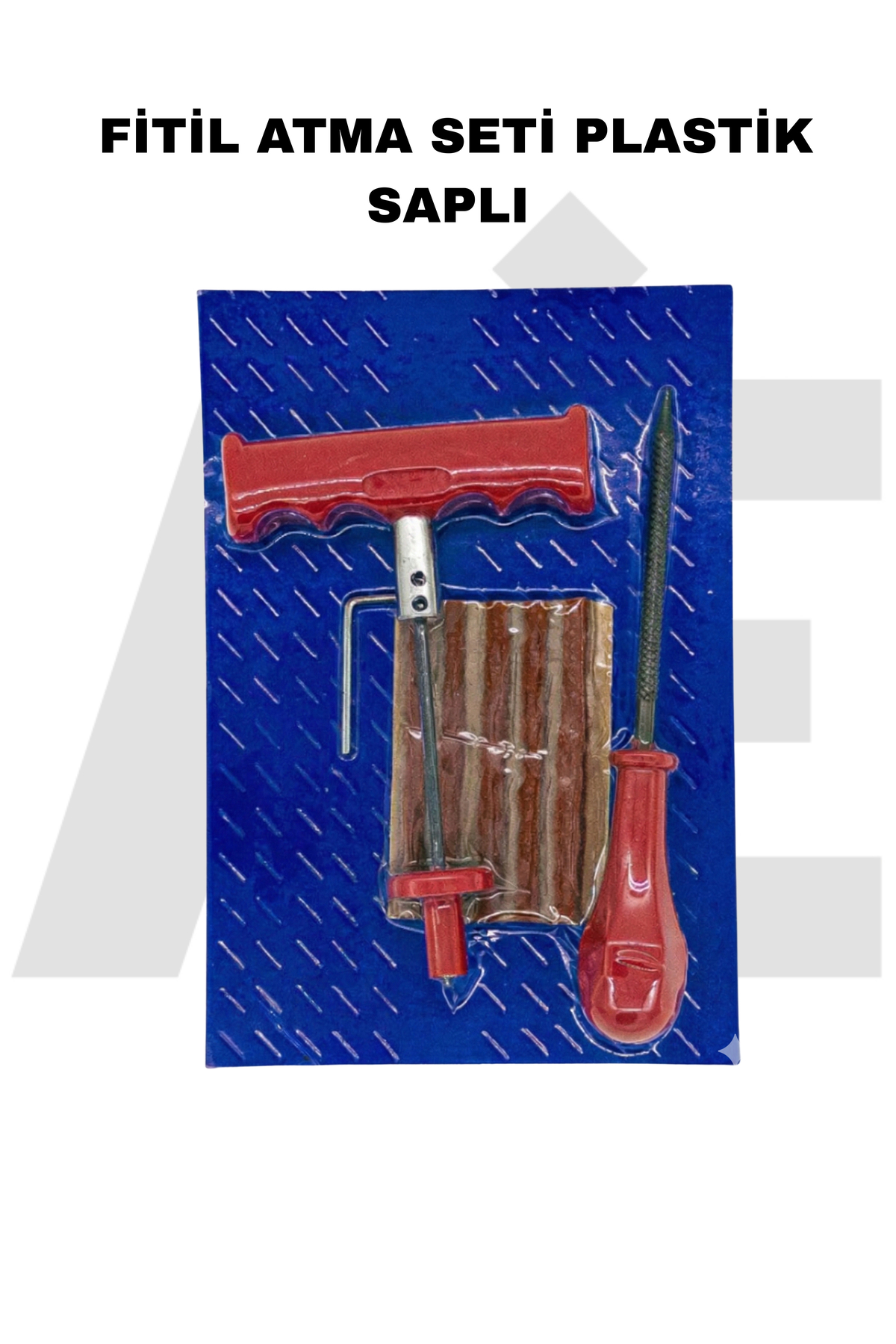 Oto Lastik Tamir Kiti Fitil Atma Seti 6 Parça Tubeless Uyumlu