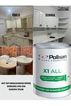 Polisan X1 All ile İstediğini Boya-Çizilmez-Kokusuz-Yıkanabilir Dönüşüm  Boya...
