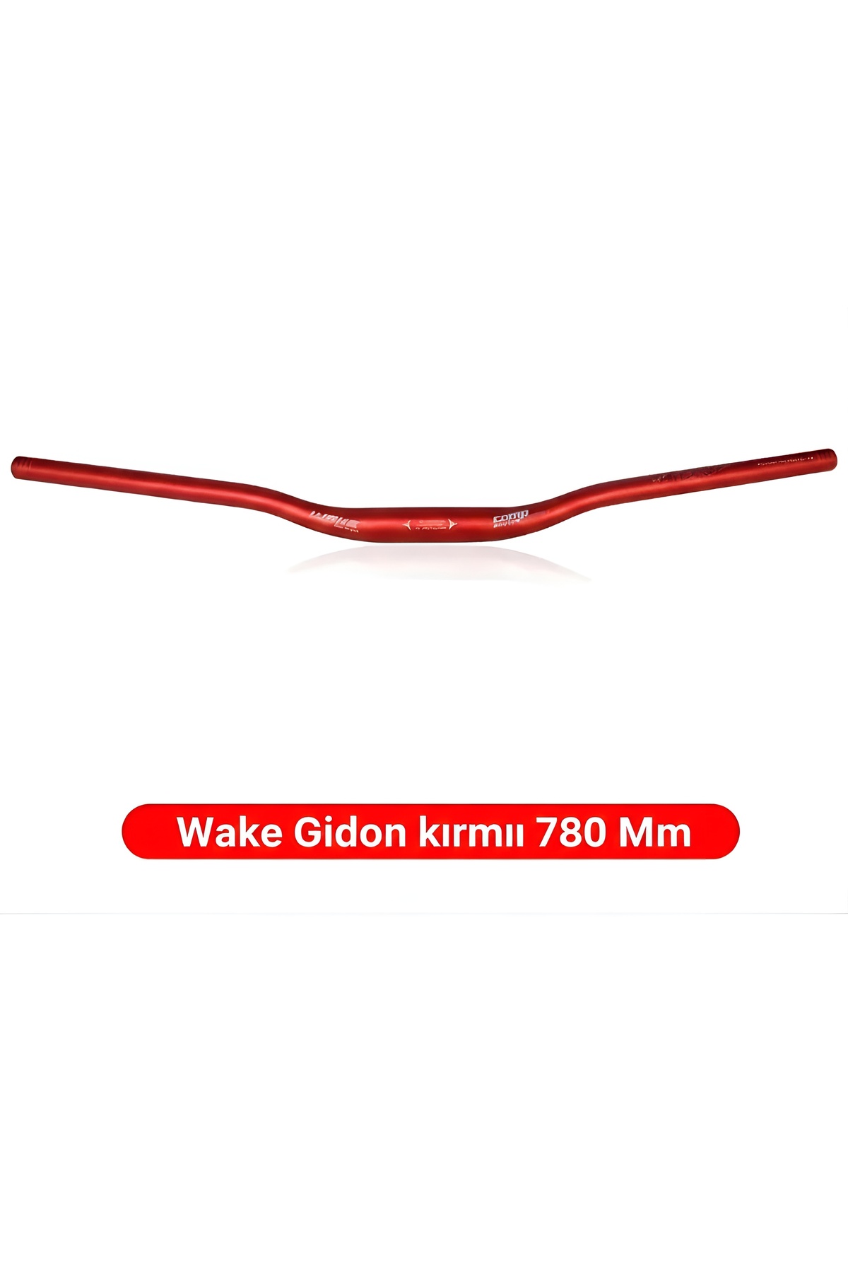 Kırmızı Wake Bisiklet Alüminyum Gidon 780mm 31,8mm